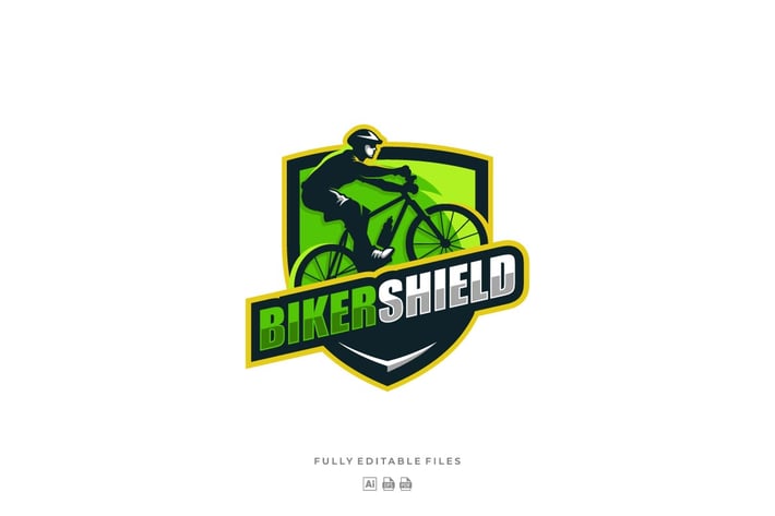 Cycling Sports and Esports Logo template