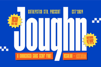 Joughn Condensed Sans Serif Font