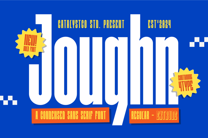 Joughn Condensed Sans Serif Font