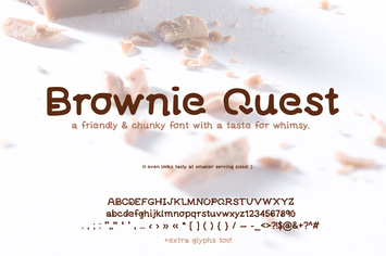 Brownie Quest Cute Handwritten Type