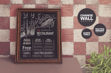 Chalkboard Restaurant Mockup