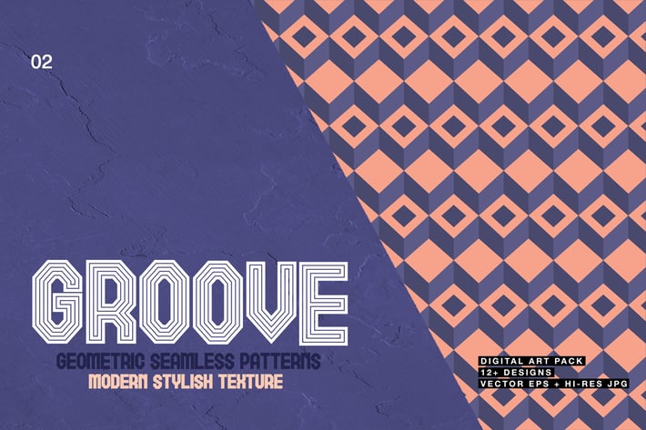 Groove-Geometric Seamless Patterns 02