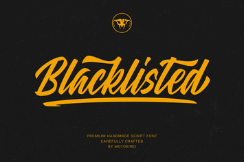 Blacklisted - Vintage Script Font