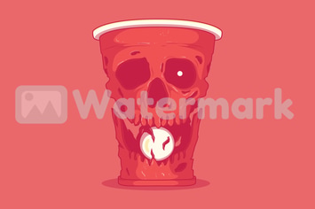 Beer pong Skull