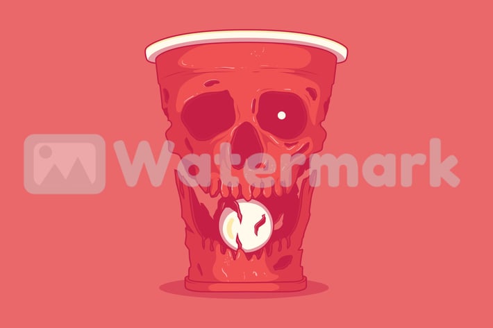Beer pong Skull