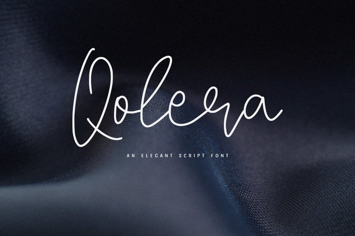 Qolera - An Elegant Script Font