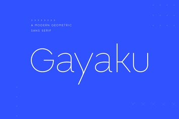Gayaku - Modern Sans Serif Font