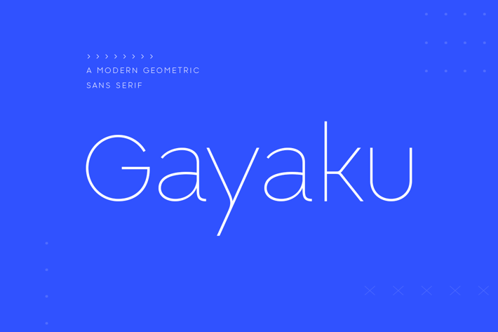 Gayaku - Modern Sans Serif Font