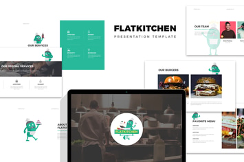 Flatkitchen : Food and Restaurant Powerpoint