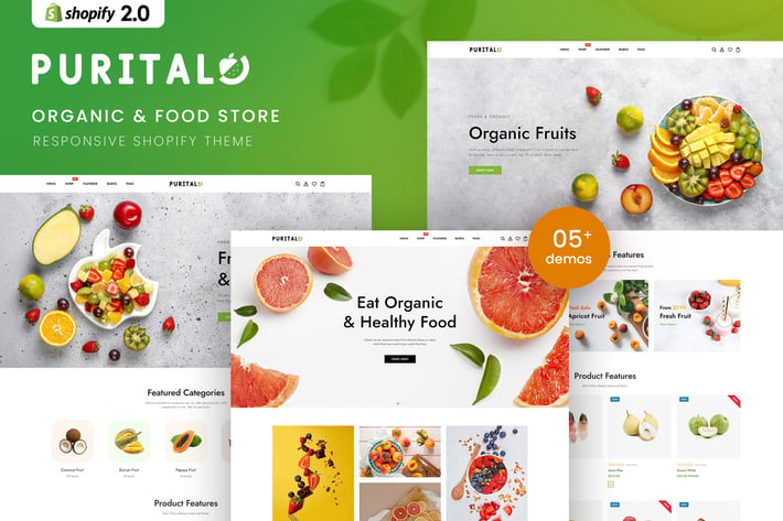 Purital - Organic & Food Store Shopify 2.0 Theme