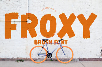 Froxy Sporty Advertisement Font