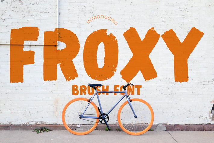 Froxy Sporty Advertisement Font