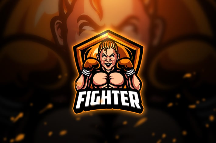 Fighter - Mascot & Esport Logo