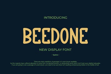 BEEDONE Font