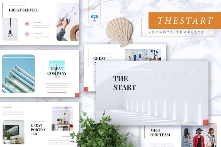THE START - Company Profile Keynote Template