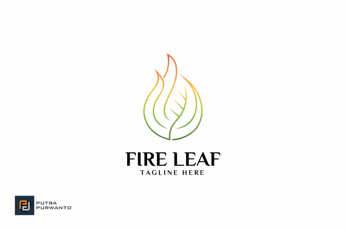 Fire Leaf - Logo Template