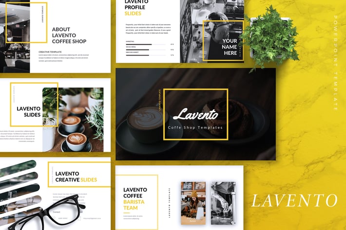LAVENTO - Coffee Shop Powerpoint Template