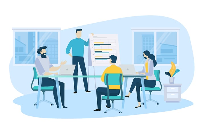 Creative flat design business concept