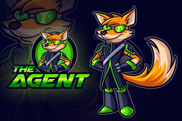 Fox Agent Mascot Logo