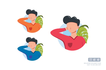 Freestyle Man - Avatar Ilustration Template