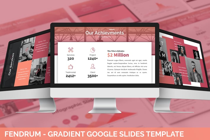 Fendrum - Gradient Google Slides Template