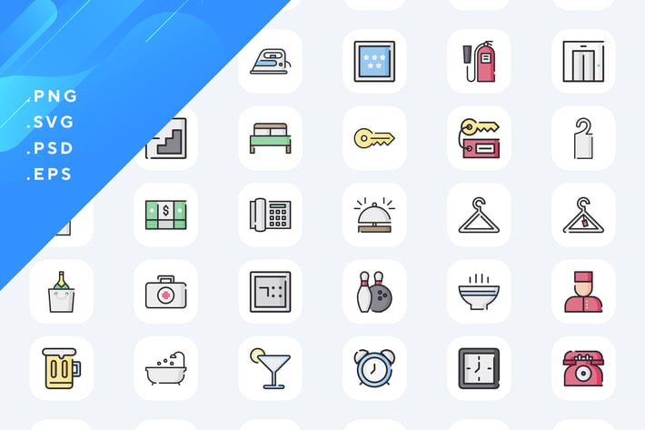 80 Hotel Icons