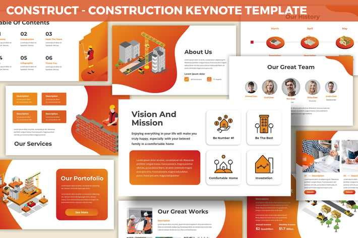 Construct - Construction Keynote Template