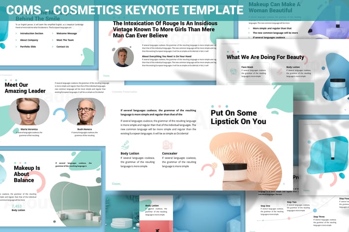 Cosm - Cosmetics Keynote Template