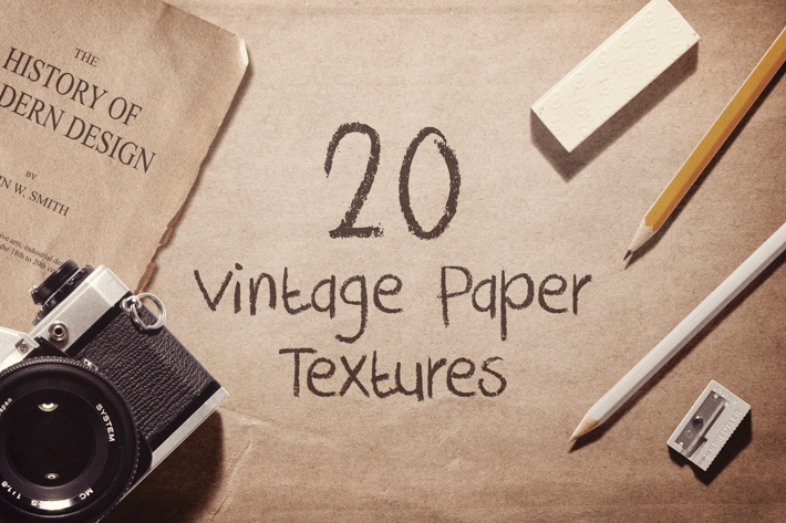 20 Vintage Paper Textures / Backgrounds