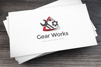 Gear Works Logo Template