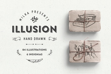 Illusion – hand drawn collection