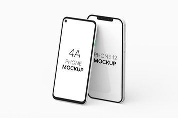 4A Phone & iPhone 12 Mockup