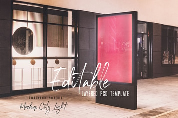 City Light Board Poster Mockup 08