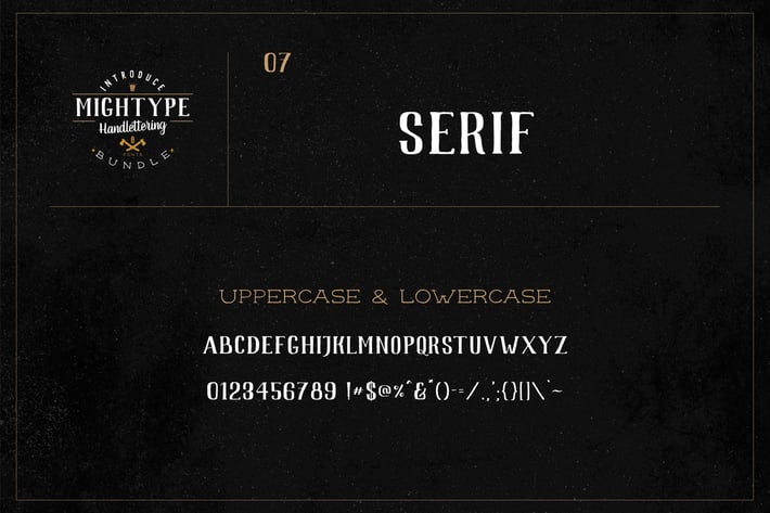 Mightype 07 - Serif