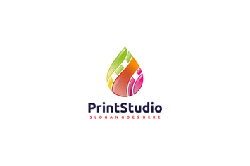 Colorful Drop Logo