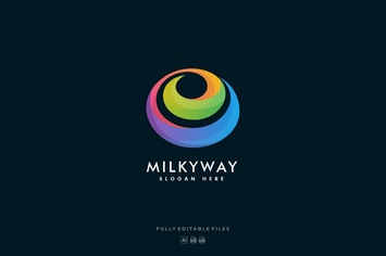 Milky Way Colorful Logo