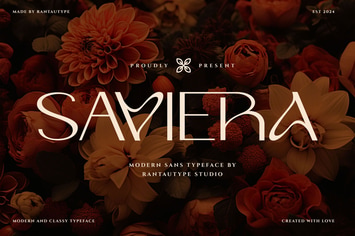 Saviera Modern Sans Typeface