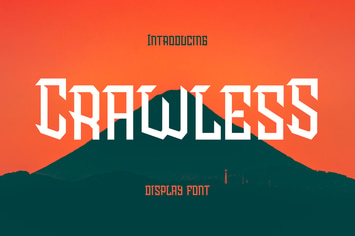 Crawless - Display Font