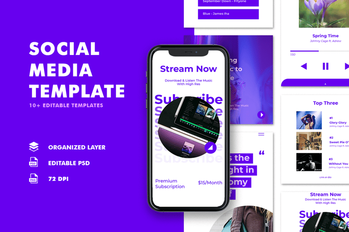 Instagram Templates - Music