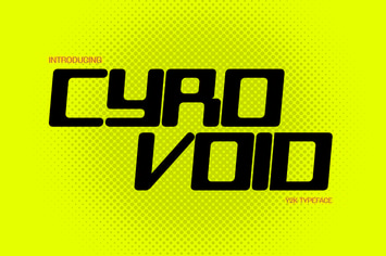 Cyrovoid - Futuristic Tech Font