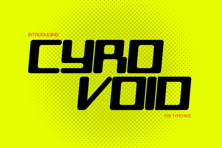 Cyrovoid - Futuristic Tech Font
