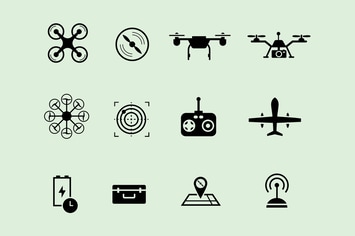 12 Drone Icons