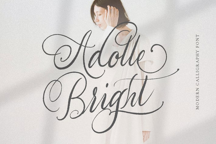 Adolle Bright - Modern Calligraphy Signature Logo