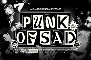 Punk Of Sad Font