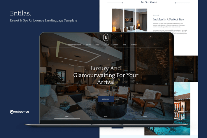 Entilas — Resort & Spa Unbounce Template
