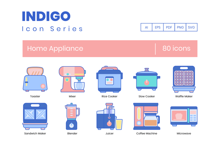 80 Home Appliance Icons