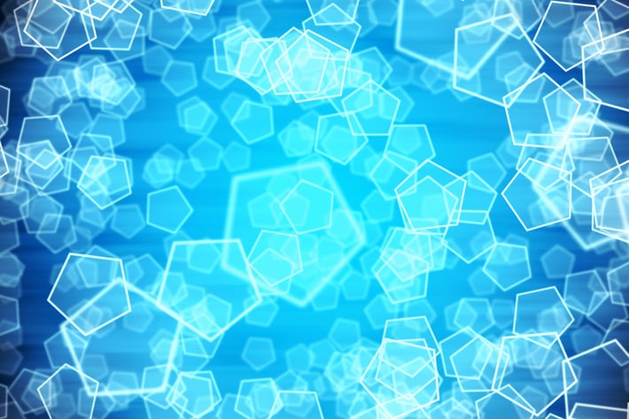 Frozen Depth Shapes Background