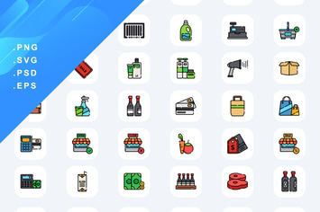 Supermarket Icons