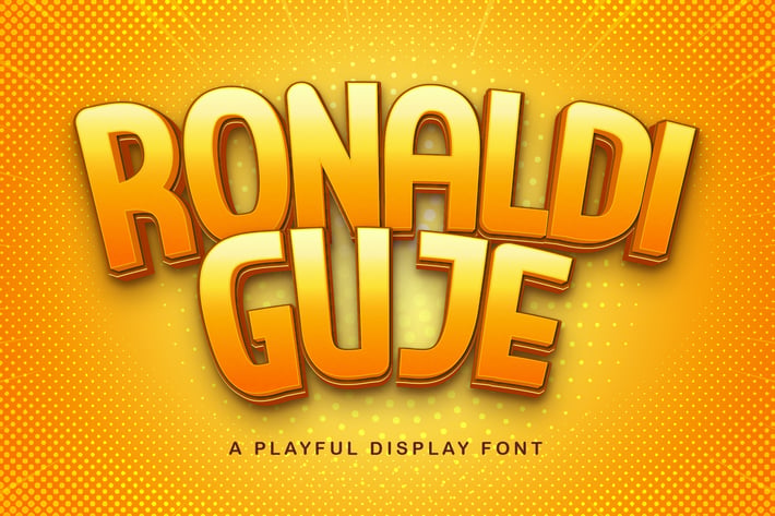 RONALDI GUJE - Display Sans Font