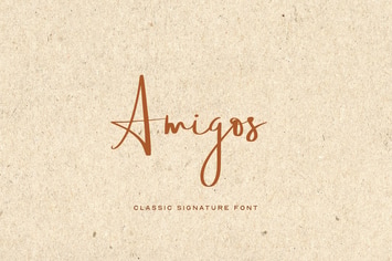 Amigos - Handmade Signature / Luxury / Script Font